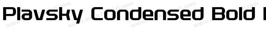 Plavsky Condensed Bold Italic字体转换